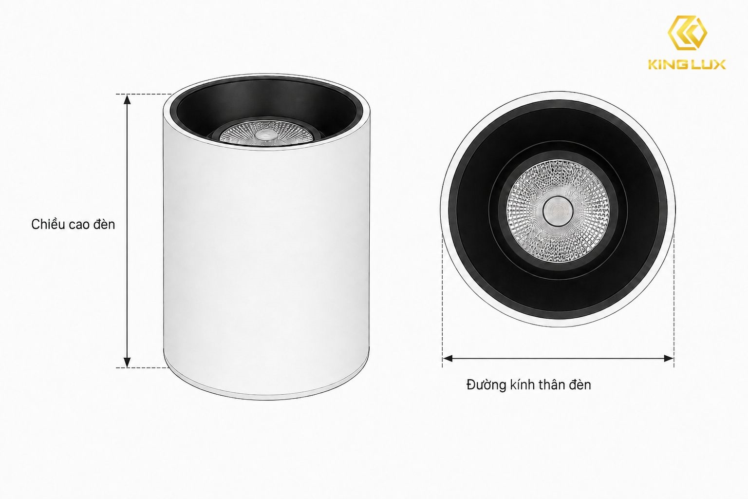 Kích thước đèn ống bơ