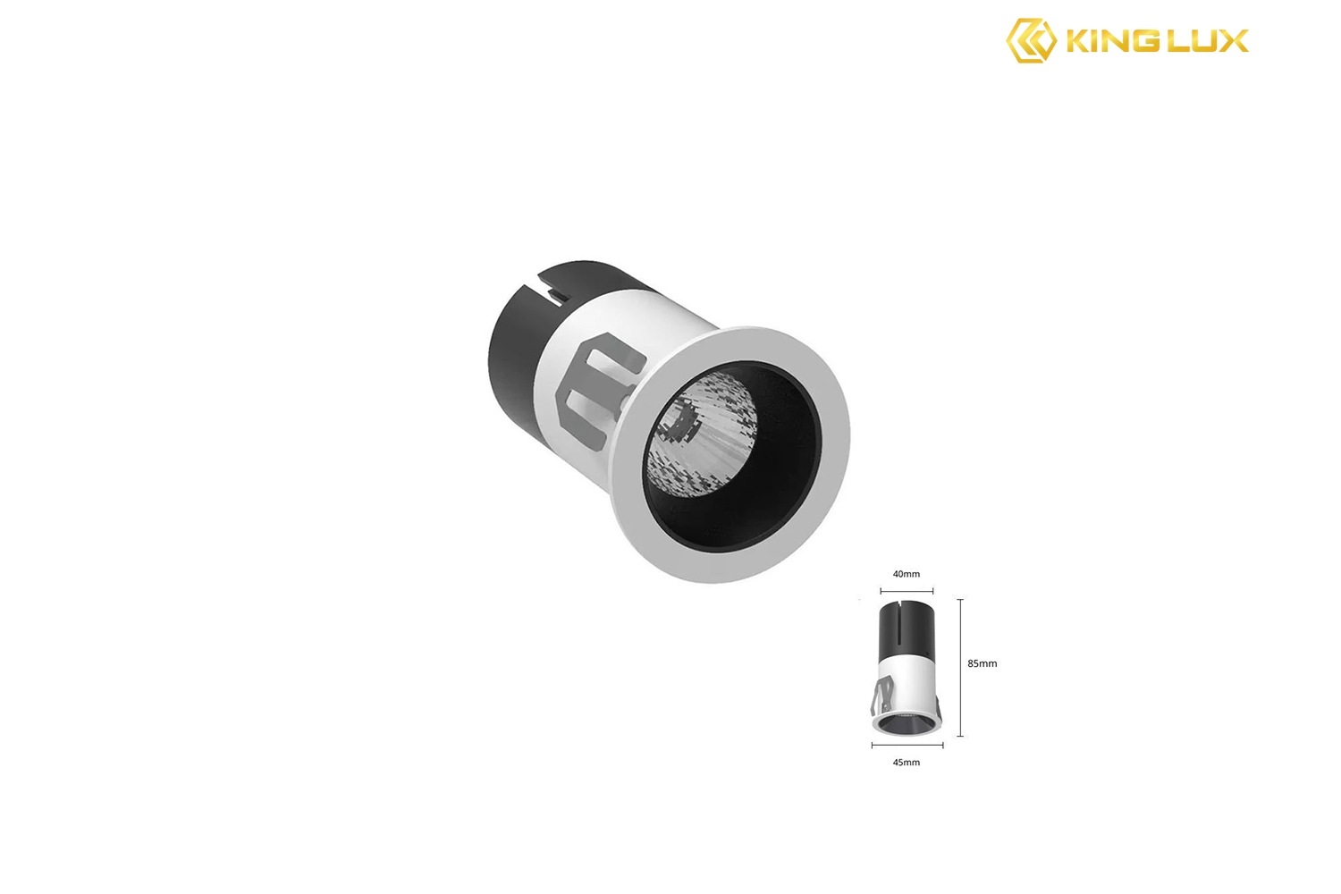 Đèn Mini Spotlight âm trần MNSP F3 Series có thiết kế chống chói sâu giúp hạn chế lóa mắt