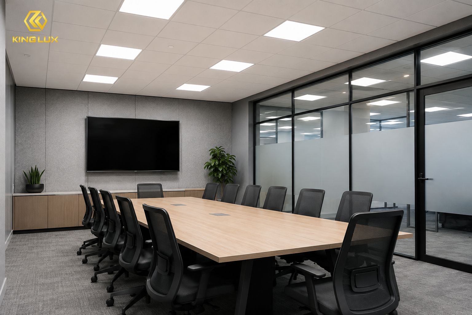 Đèn panel trong phòng họp