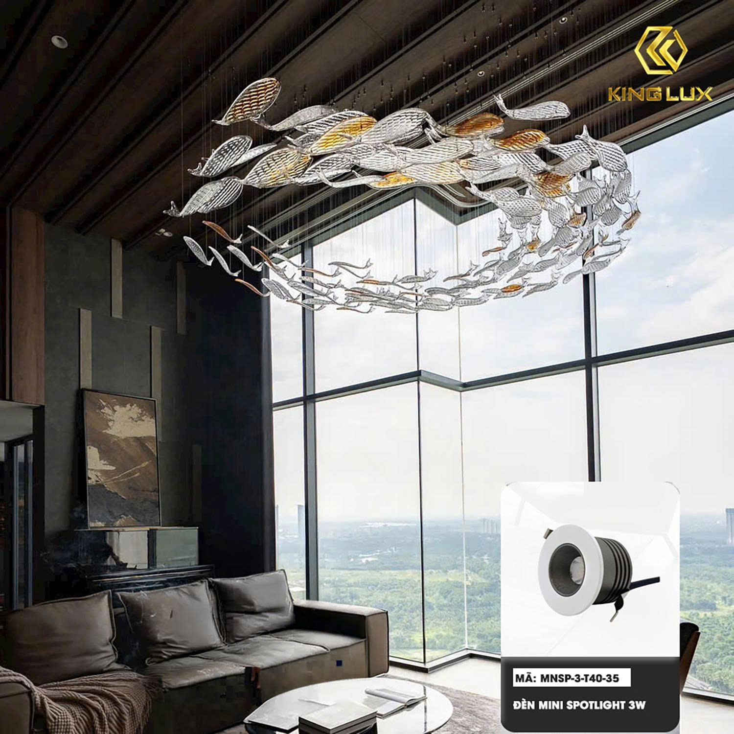 Mini spotlight tại căn hộ Ocean Park Gia Lâm — Kinglux