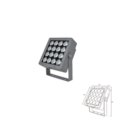 Đèn LED chiếu cột công suất cao 16 bóng 4000K
