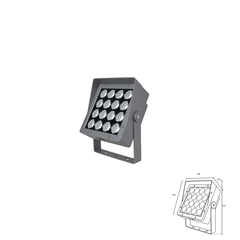 Đèn LED chiếu cột công suất cao 16 bóng 3000K