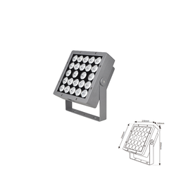 Đèn LED chiếu cột công suất cao 36 bóng 3000K