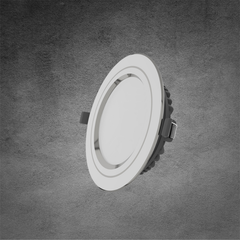Đèn Downlight tán quang, 12W, viền bạc, 3 màu