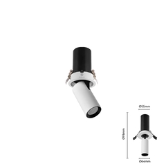 Spotlight 360°, SPTT-12-T84 vỏ trắng, công suất 12W