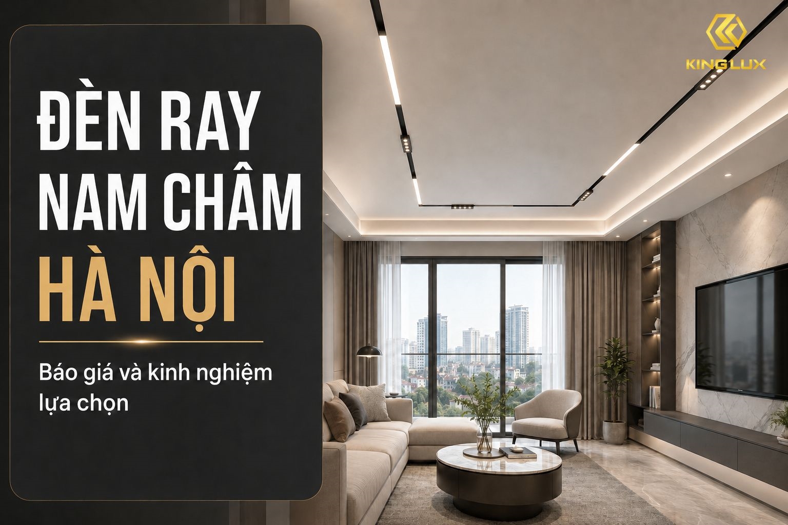 Đèn ray nam châm Hà Nội: Báo giá và kinh nghiệm lựa chọn | Kinglux 